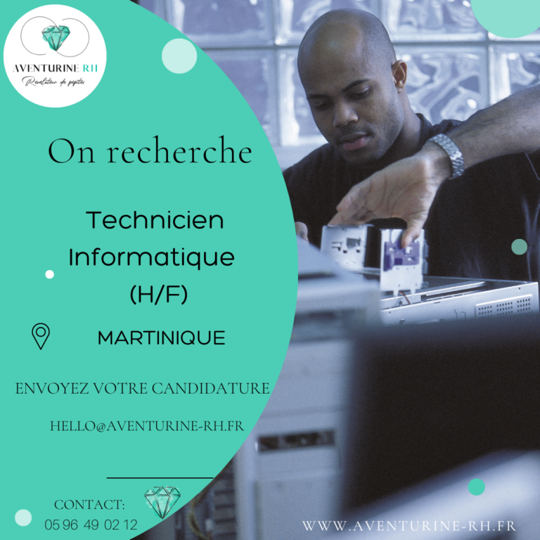 TECHNICIEN INFORMATIQUE (H/F) EN MARTINIQUE