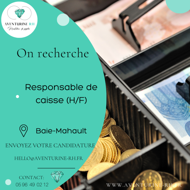 RESPONSABLE DE CAISSE (H/F) EN GUADELOUPE