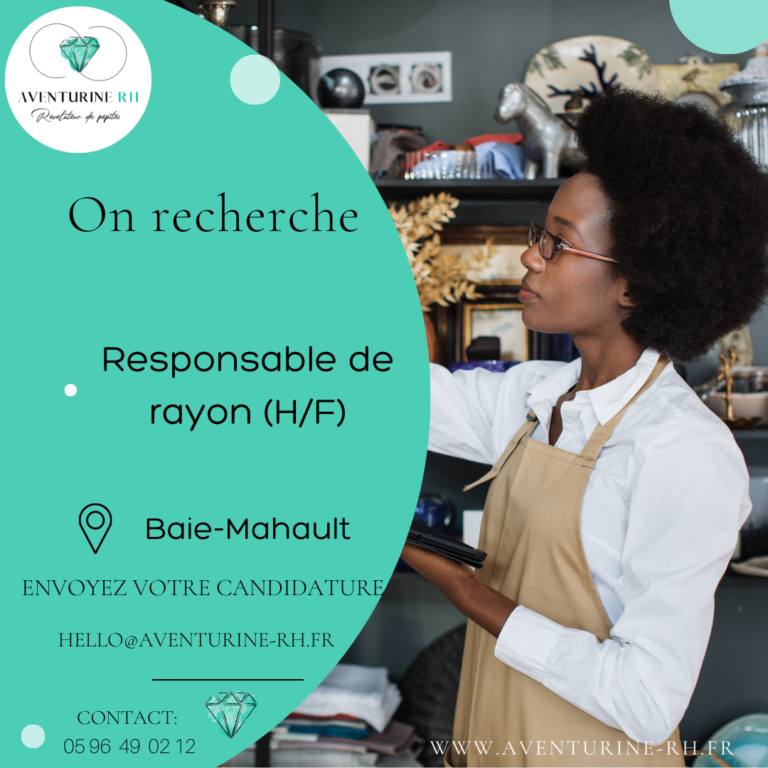 RESPONSABLE DE RAYON (H/F) EN GUADELOUPE