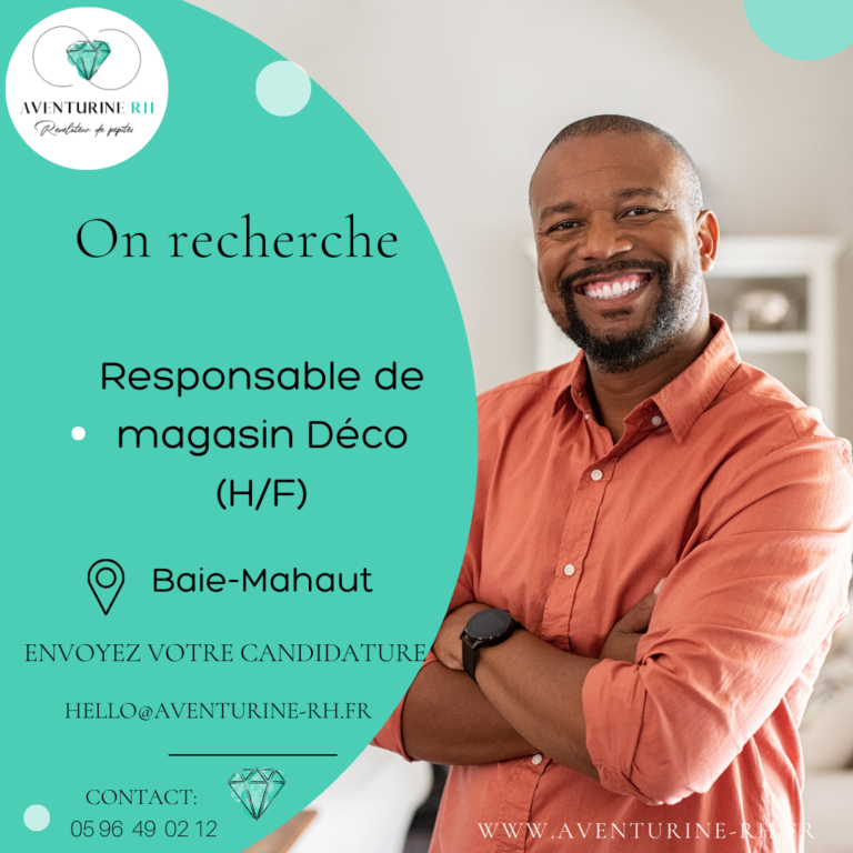 RESPONSABLE DE MAGASIN DECO (H/F) EN GUADELOUPE