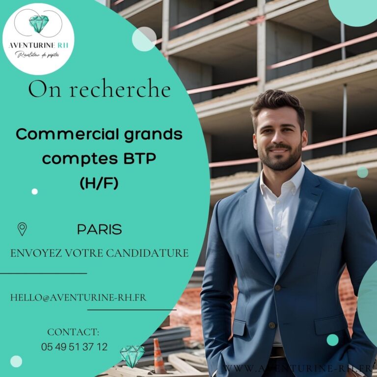 Commercial grands comptes BTP – Paris