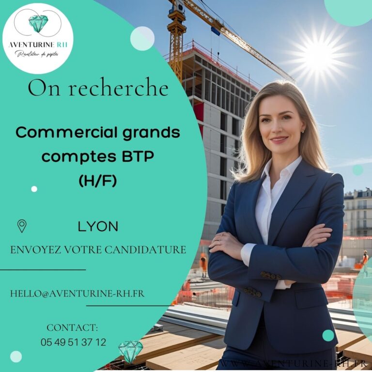 Commercial grands comptes BTP (H/F) à Lyon