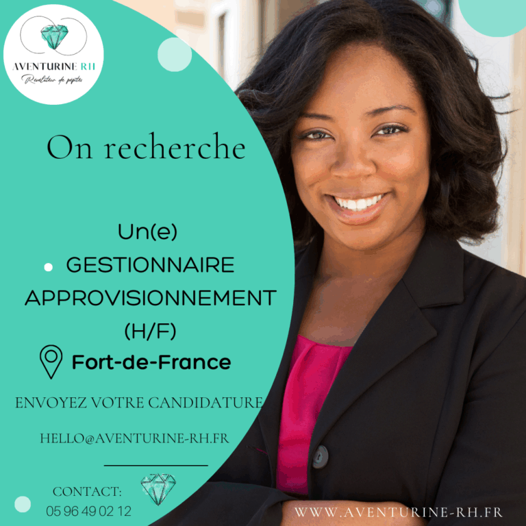 GESTIONNAIRE APPROVISIONNEMENT (H/F) EN MARTINIQUE