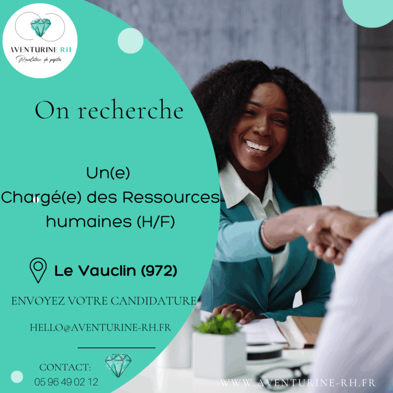 CHARGE DES RESSOURCES HUMAINES (H/F) EN MARTINIQUE