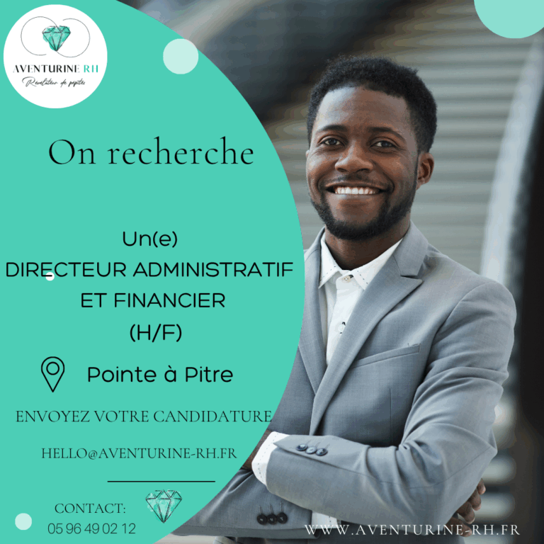 DIRECTEUR ADMINISTRATIF ET FINANCIER (H/F) A POINTE A PITRE