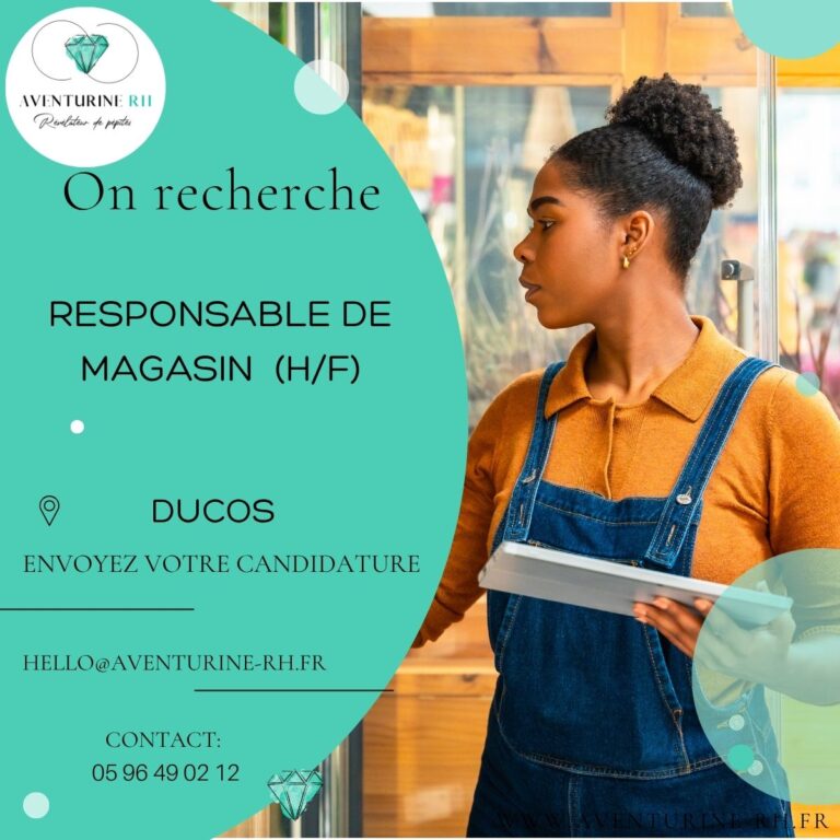 RESPONSABLE DE MAGASIN (H/F) A DUCOS