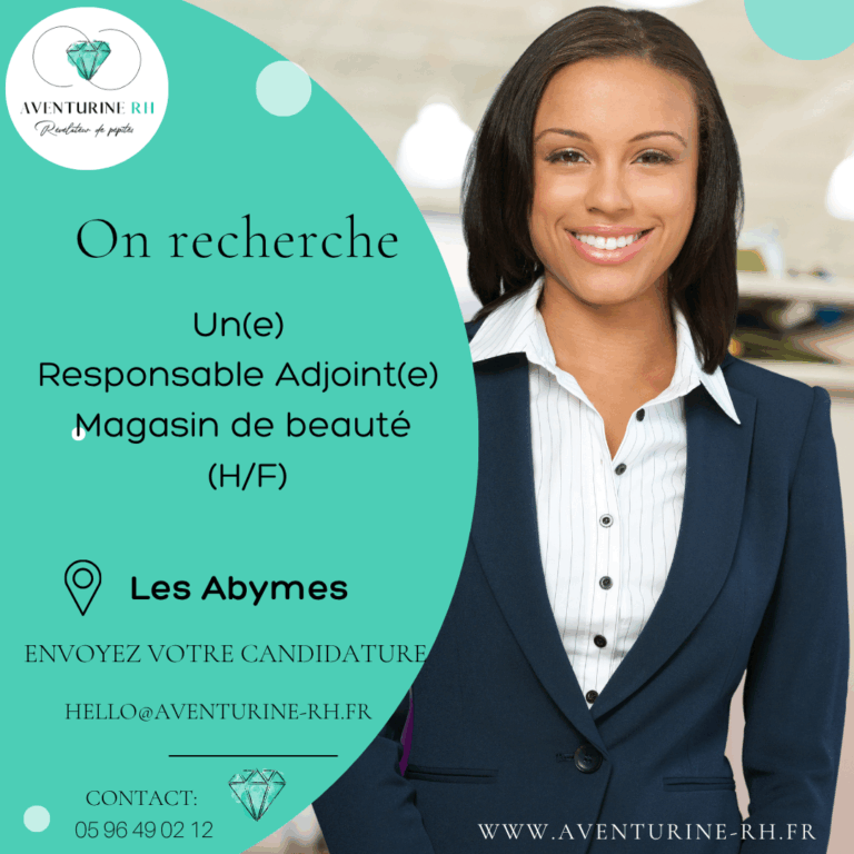 RESPONSABLE ADJOINT DE MAGASIN DE BEAUTE (H/F) EN GUADELOUPE