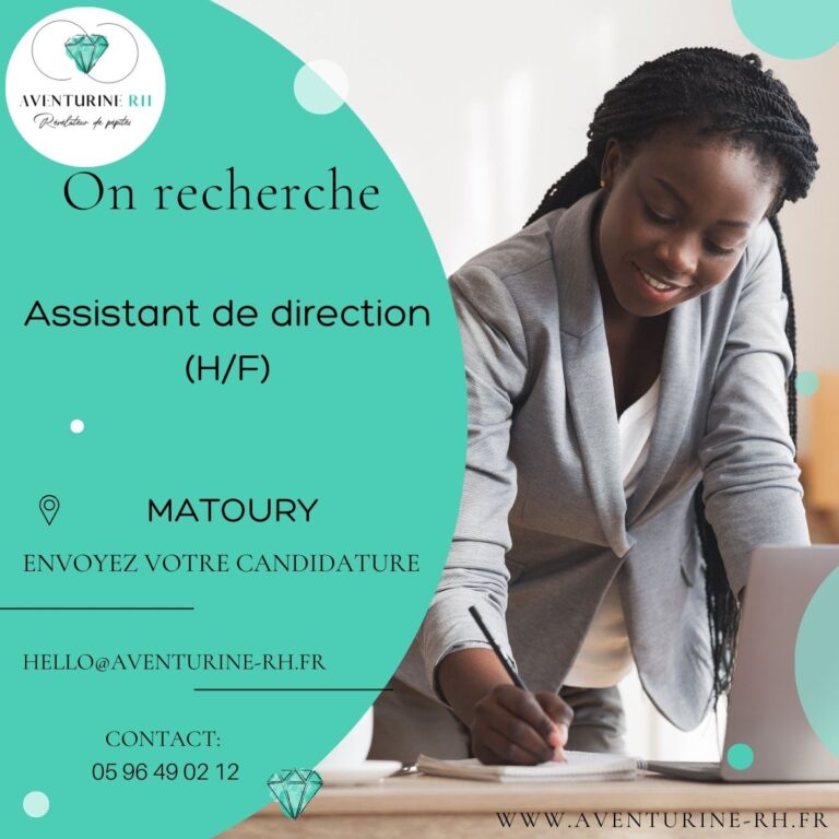 Assistant de direction (H/F) -MATOURY