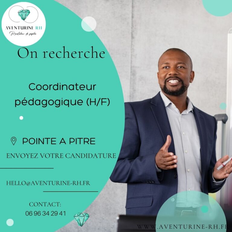 COORDINATEUR PEDAGOGIQUE (H/F) A POINTE A PITRE