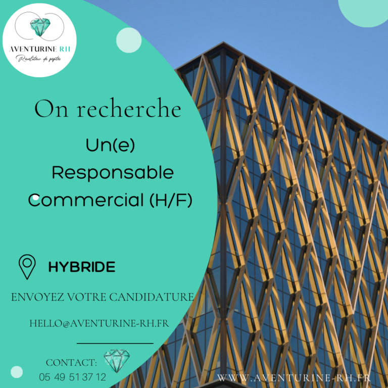 RESPONSABLE COMMERCIAL (H/F) A PARIS