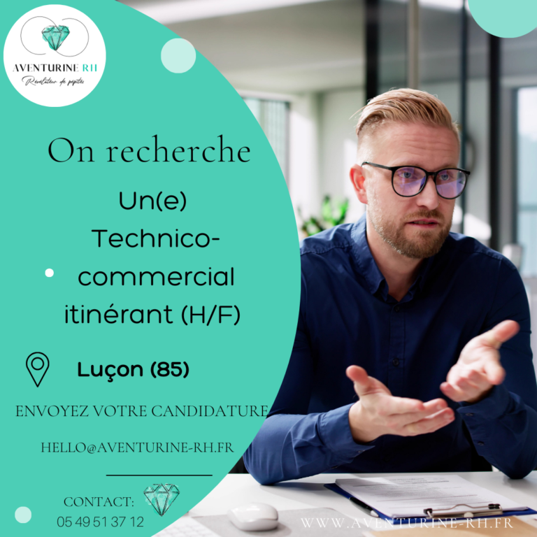 TECHNICO-COMMERCIAL ITINERANT (H/F) EN VENDEE
