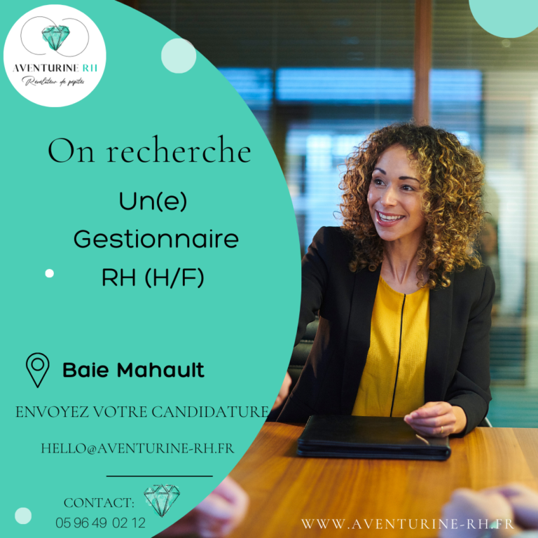 GESTIONNAIRE RESSOURCES HUMAINES (H/F) EN GUADELOUPE