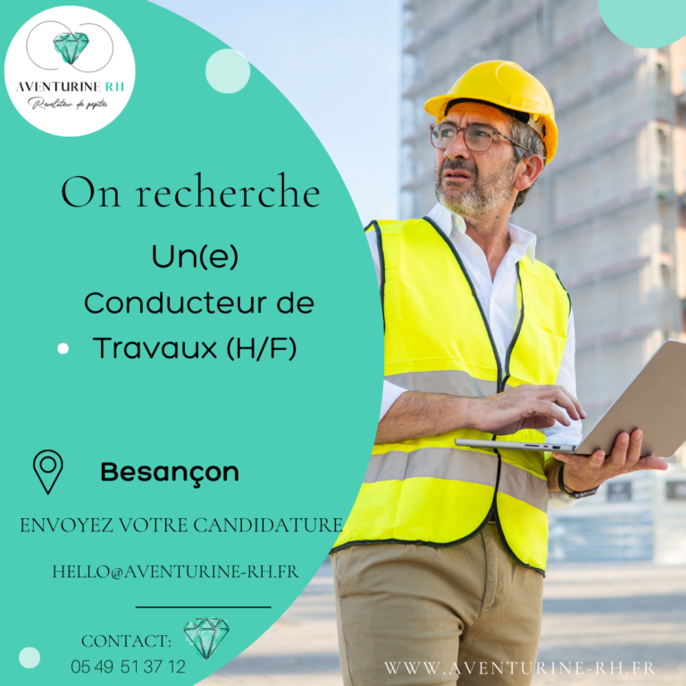 CONDUCTEUR DE TRAVAUX (H/F) A BESANCON