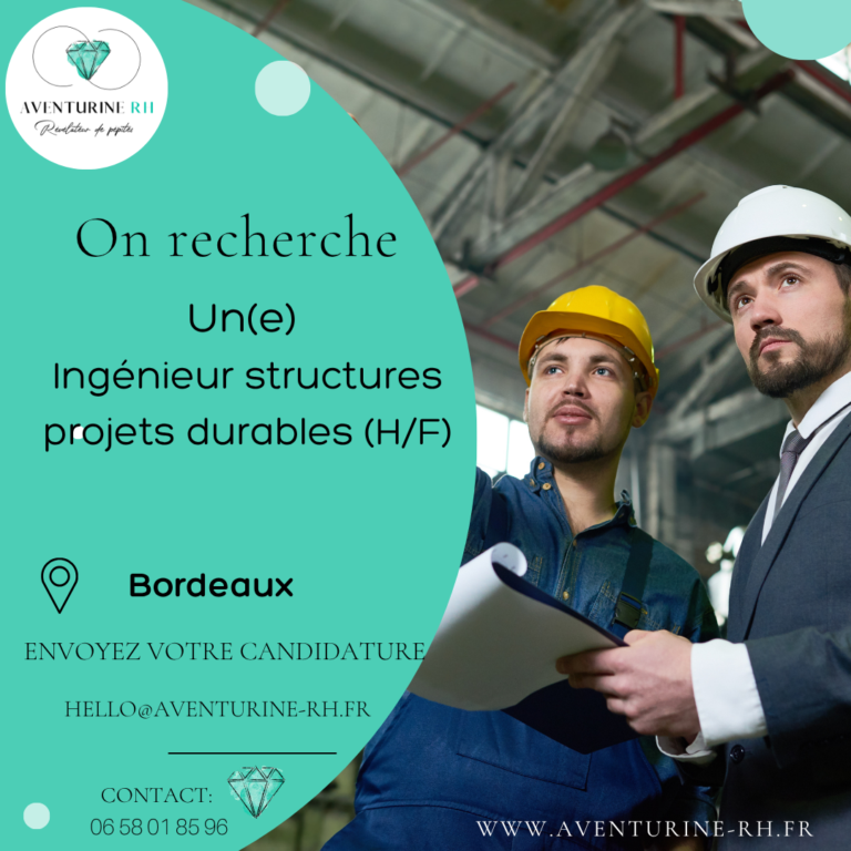 Ingénieur structures projets durables (H/F) à Bordeaux
