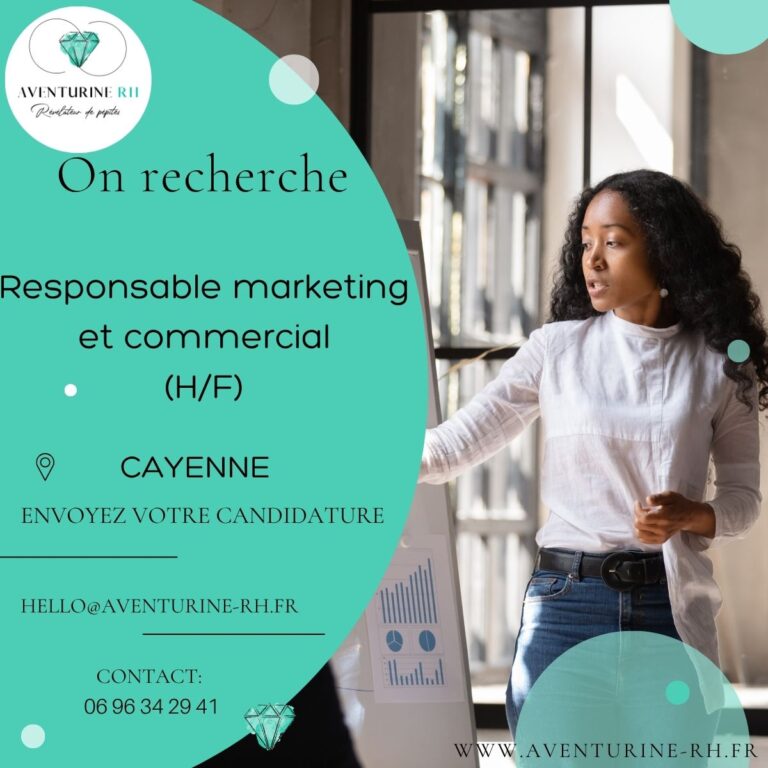 RESPONSABLE MARKETING ET COMMERCIAL (H/F) A CAYENNE