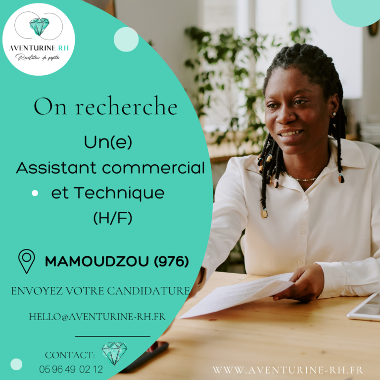 ASSISTANT COMMERCIAL ET TECHNIQUE (H/F) A MAYOTTE