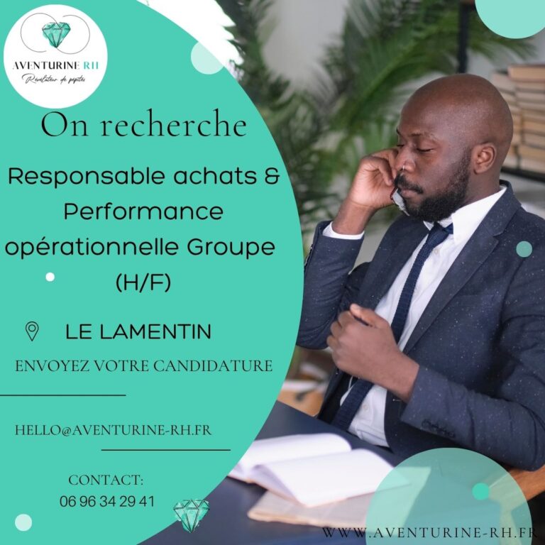 RESPONSABLE ACHATS & PERFORMANCE OPERATIONNELLE GROUPE (H/F) AU LAMENTIN